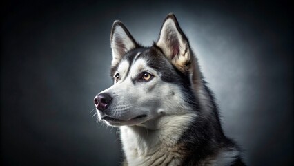 Majestic Siberian Husky Portrait
