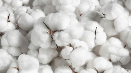 close-up of white fluffy cotton balls