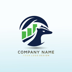 accounting vector logo design idea.