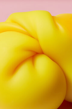 Vivid anti stress toy curve twisted in loop with plain matte surface