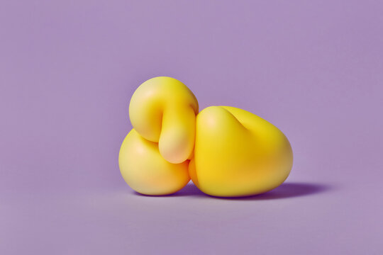 Three sensory toys in different shapes attached to each other