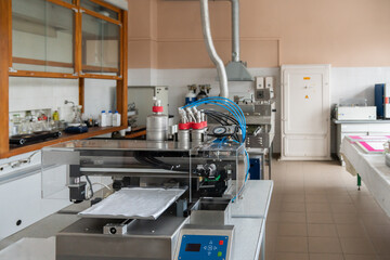 Textile Printer In Lab Room