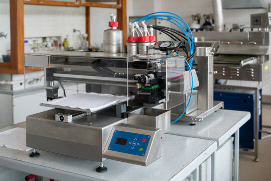 Textile Printer In Lab Room