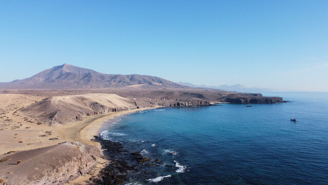 nice view of the coast of Fuerteventura