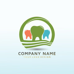Dental education vector logo design