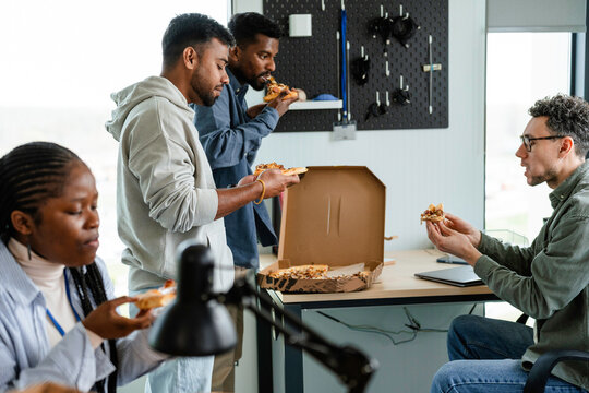 Pizza party at the office