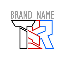 initial letter tsr logo (outline)