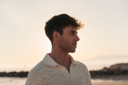 Handsome confident man portrait