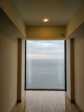 Window overlooking the sea