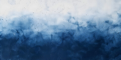 Fototapeta premium Navy blue and white gradient noisy grain background texture with painted surface; blank pattern perfect for product design, with copy space