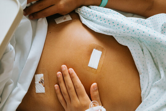 Post-Surgery Recovery in Hospital Room