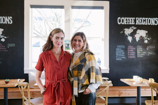 Client meeting at local coffee shop