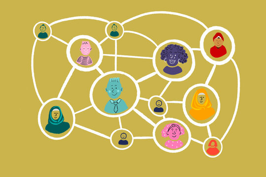 Business people network