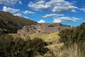 Puca Pucara archaeological site in the Sacred Valley of the Incas