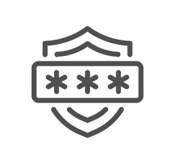 Defense related icon outline and linear vector.