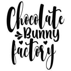 chocolate bunny factory illestrator design