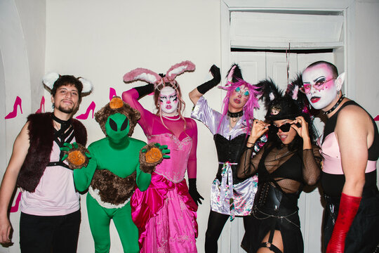 Queer furry party portrait