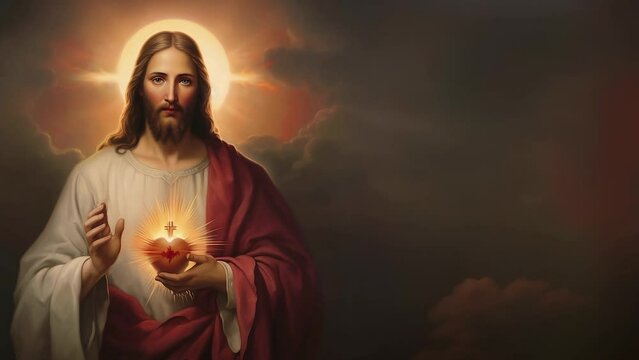 Image of Jesus of Nazareth, Christ or Jesus Christ, son of God, He is the central figure of Christianity and one of the most influential in history	