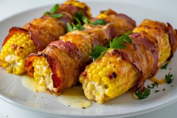 Bacon-Wrapped Cheesey Corn: A Gourmet Sensation