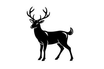 Deer silhouette vector art