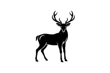 Deer silhouette vector art