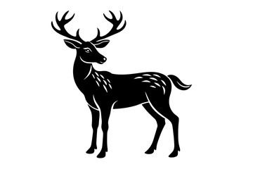 Deer silhouette vector art