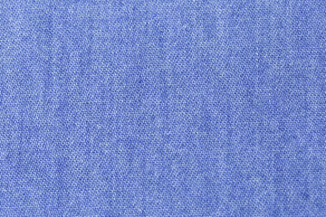 Blue fabric swatch with fabric texture effect. Detail of a blue fabric with a pattern of squares
