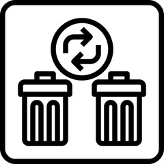 ecology and environment,garbage,waste,recycle bin,recycle,bin,can.svg