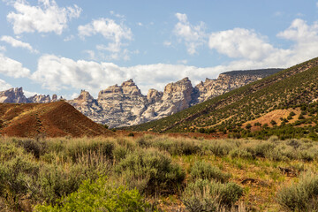 Dinosaur National Monument in Colorado and Utah in the spring