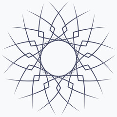 Obraz premium Pattern element on a white background. The vector image can be used as a fine art decoration.