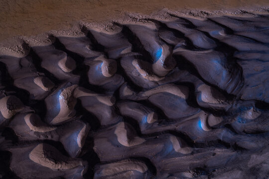 Cracks in Mud in New Mexico, United States