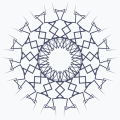 Obraz premium Pattern element on a white background. The vector image can be used as a fine art decoration.