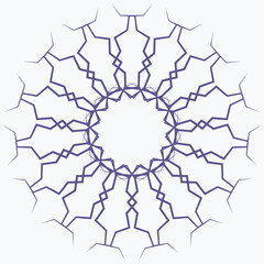 Pattern element on a white background. The vector image can be used as a fine art decoration.