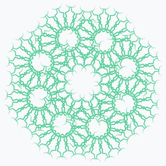 Pattern element on a white background. The vector image can be used as a fine art decoration.