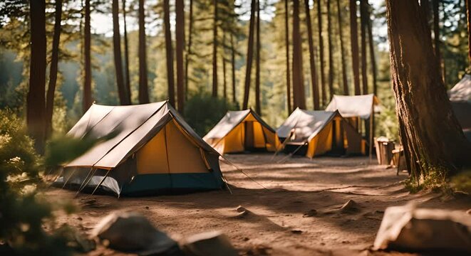 People at a summer camp.