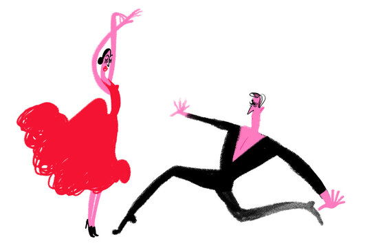 man and woman dancing carmen
