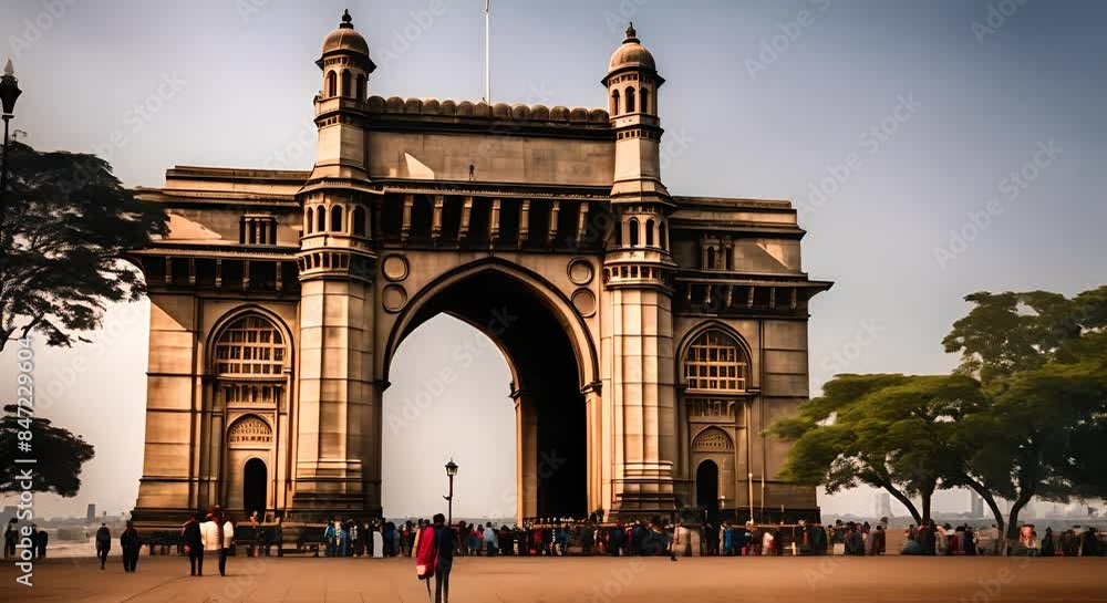 Wall mural Gateway of India in Mumbai.