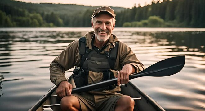 Fisherman in the river.