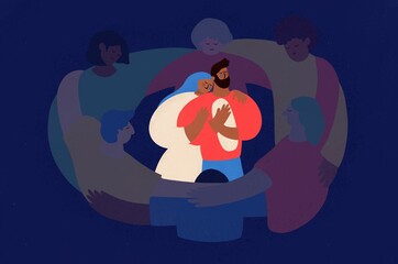 Community supporting family trauma
