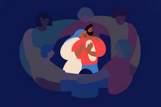 Community supporting family trauma
