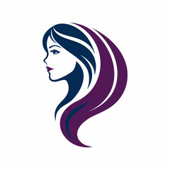 Vector template abstract logo for woman salons and shops.