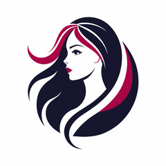 Vector template abstract logo for woman salons and shops.