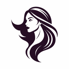 Vector template abstract logo for woman salons and shops.