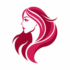 Vector template abstract logo for woman salons and shops.