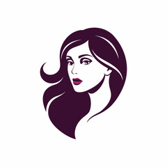 Vector template abstract logo for woman salons and shops.