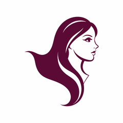 Vector template abstract logo for woman salons and shops.