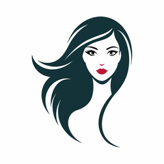 Vector template abstract logo for woman salons and shops.