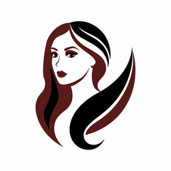 Vector template abstract logo for woman salons and shops.