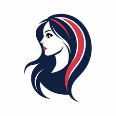 Vector template abstract logo for woman salons and shops.