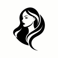 Vector template abstract logo for woman salons and shops.